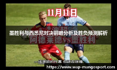 墨胜利与西悉尼对决前瞻分析及胜负预测解析